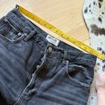 AGOLDE  Jamie Straight Jeans In Void‎ Black Raw Hem Size 27 Photo 6