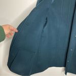 Ellen Tracy Linda Allard 100% wool coat size 10 dark teal Photo 5