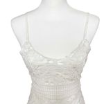Lovers + Friends White Crochet Lace Sleeveless V-Neck Mini Dress Revolve Size XS Photo 2