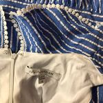 Julia Jordan Women's Blue/White Striped Ruffle V-Neck A-Line Dress NWOT 6 Photo 8