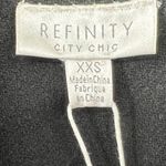 City Chic Refinity Coat Sophisticated in Black Size XXS/12 NWT Photo 5