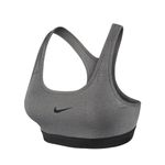 Nike New!  Pro Classic Racerback Medium Support Sports Bra Gray Black Size XS Photo 4