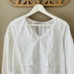 Madewell  Eyelet Lattice Top White Sz XS Photo 1