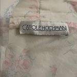 Carole Hochman Vintage White Floral Cotton Robe Womens Size Small USA Lace Trim Photo 1