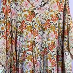 Garnet Hill Embroidered Kaftan Boho Beach Swim Cover Up Cotton Tunic Small Photo 3
