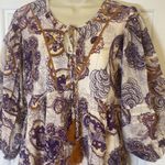 Band of the Free Paisley Mini Dress Small NWT White Photo 2