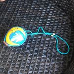 OOAK Coconut shell purse with dolphin hand painted. Blue Photo 6