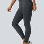 Halara NWT  OneForm Seamless Flow High Waisted Booty Scrunch Yoga Leggings Navy Photo 0