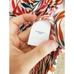 Lands' End Lands’ End Tropical Boho Linen Short Sleeve Floral Blouse XL Multicolor Vacation Photo 4