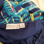 Bisou Bisou  Women's Tropical Leaf Print Halter Dress Size 3 Multicolor Photo 5