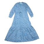 NWT Emerson Fry India Collection Frances in Danube Little Marigolds Dress S Blue Photo 1