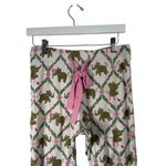 The Beaufort Bonnet Company Elephant Pajama Pants 100% Pima Cotton Womens Medium White Photo 1