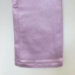 NWT RtA Kiki 100% Lambskin Leather Flare Cropped Pants In Purple Haze $1195 Size 25 Photo 5