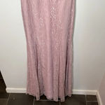 Jenny Yoo Lace Ruffle Maxi Bridesmaid Dress Photo 4