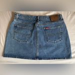Vintage Ralph Lauren Polo Jeans Company denim trapezoid mini skirt Size 12 Blue Photo 1