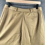 Women's 100% Wool Wide Leg Pant Size 12 Tan Satin Photo 7