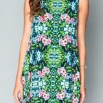 Show Me Your Mumu  Garret Tank Dress Green Floral Sleeveless High-Neck Size XS Photo 9