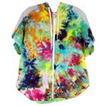Victoria's Secret Victoria Secret‎ Sport Small Jacket Handmade Tie Dye Watercolor Wonder Hood 1517 Photo 0