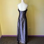Vintage 90s Laundry by Shelli Segal Plum Satin Slip Gown Bias Cut Maxi Dress 8 Purple Photo 4