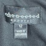 Connected Apparel Women’s  Embroidered Black Dress. Sz 12. EUC Photo 2