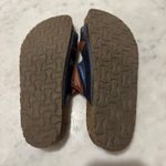 NAOT Women's Leather Sandals Multicolor Buckle Cork Footbed Slide Size 39 Brown Photo 2