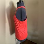 Adidas  Woman Small Orange Blue Climacool Workout Vente Racerback Tank Front Logo Photo 1