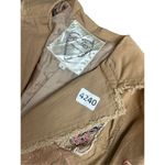 Love Stitch Embroidery Patch Distressed Tan Jacket Size Small NWT Photo 13