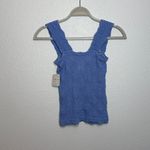 Free People NWT  Intimately Love Letter Cami Pool Blue M/L Photo 5