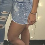 Tinseltown Light Blue Pearl Denim Skirt Photo 1