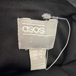 ASOS  Black One Shoulder Mesh Sleeve Bodycon Mini Dress US 4 EU 36(E19) Photo 5