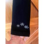 Breckenridge  Womens Petite Medium Black Top Holiday Snowman Xmas(1637) Photo 4