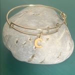 ALEX AND ANI  Initial “C” Charm Gold Minimalist Bangle Bracelet Photo 4
