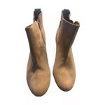 MIA  Boots Womens Ankle Zip Up Tan Laser Cut Low Heel Classy City Chic 11M Photo 1