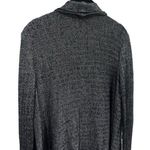 St. John  Navy Chevron Print Drape Front Wool Blend Cardigan Old Money Capsule L Photo 5