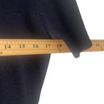 Aakaa AKA Eddie Bauer Vintage 90s Size‎ Large Navy Blue 100% Wool Santana Knit Dress Photo 7