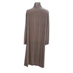 Eileen Fisher Velvet Duster Jacket Long Silk Blend Taupe Beige Size Medium Photo 6