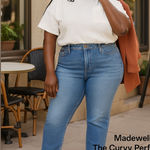 Madewell  The Plus Curvy Perfect Vintage Crop Jean in Sandford Wash Size 32 Photo 0