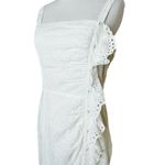 Parker  Eyelet Asymmetrical Cotton Dress Size 6 Photo 3