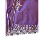 Bob Mackie Wearable Art Women's 2X Linen Blend Purple 2 pc Jacket & Tank Cutouts Photo 2