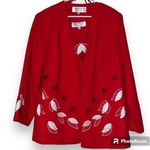 MAXIE KLEIN COLLECTION’S women’s size 22W blazer and dressy tank church funeral Red Photo 0