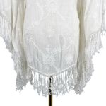 Melissa Odabash Lace Fringe Swim Coverup White Size Small Photo 4