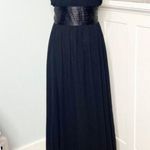 Bill Levkoff Black Bridesmaid Dress Long Formal Gown Strapless Chiffon Photo 1