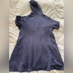 Essential Winter : cozy blue wrap J Jill Sweater with hood & pockets Photo 7