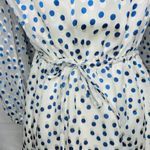 Lovers + Friends  World Traveler Dress Size S Blue Polka Dot Speckled Ocean Photo 4