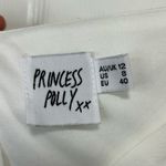 Princess Polly  White Long Sleeve Wrap Dress Photo 1