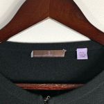 Cullen Black Fringe Fine Wool & Cashmere Poncho Style Sweater Photo 2