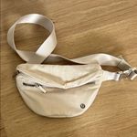 LULULEMON OVERSIZED CROSSBODY Beige Crossbody Bag with Silver Accents Tan Photo 0