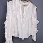 Mi Ami White Lace Accent Top Size XL Photo 0