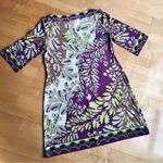Donna Morgan Abstract, Colorful, Neon, 3/4 Sleeve Dress, Size 16 Photo 15