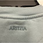 Aritzia  Sweat Fleece Perfect Crew Sweatshirt Size Small Dayflower Blue Comfort Photo 3